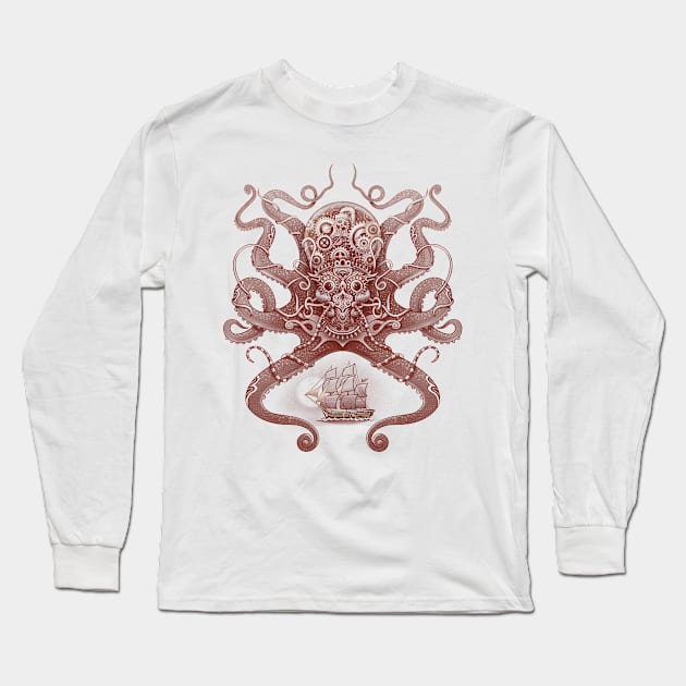 OctoAlien Long Sleeve T-Shirt by chuppy